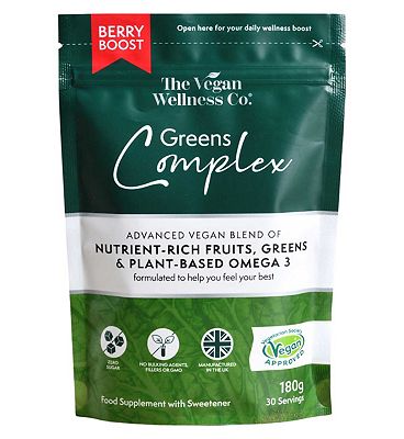 The Vegan Wellness Co. Greens Complex, Berry Boost, 180g