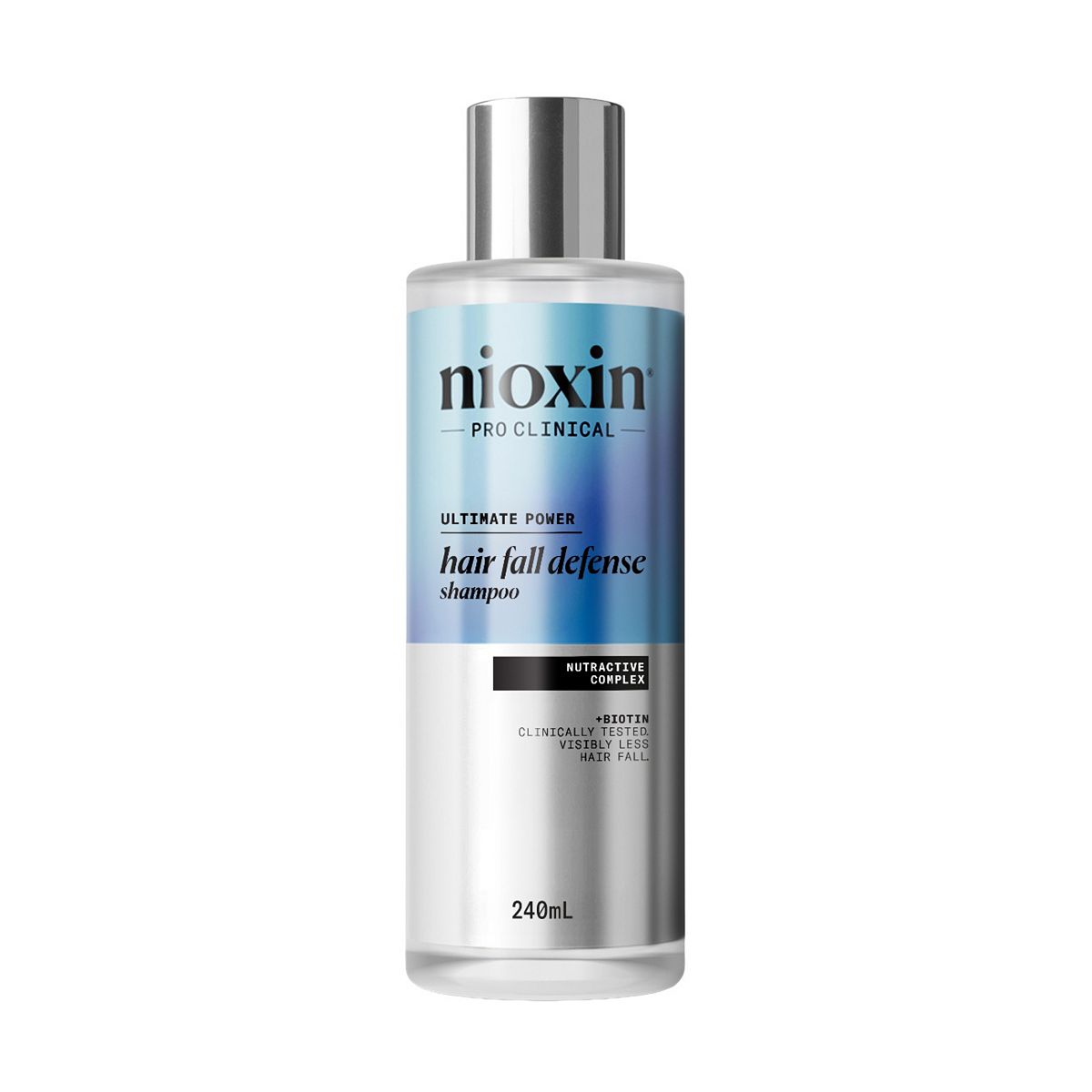 Nioxin Hair Fall Defense Shampoo With Niacinamide & Caffeine For Thinning 240ml