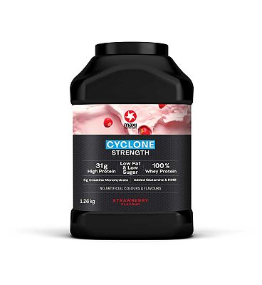 Maxi Nutrition Cyclone Strength Whey Protein Powder Strawberry 1260G