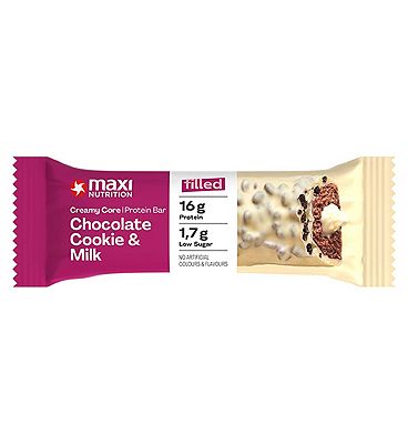 Maxi Nutrition Creamy Core Cookies & Milk Protein Bar 45G 12S