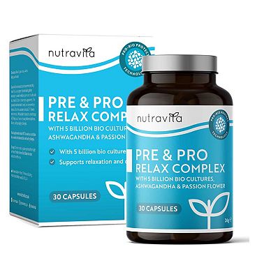 Nutravita Pre&Pro Bio Cultures with Vitamin B6 & Ashwagandha  30 Capsules