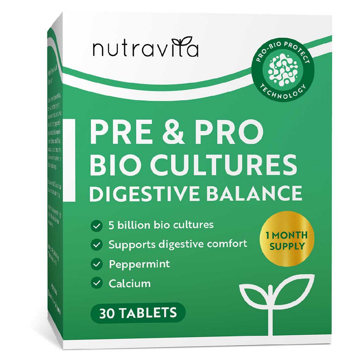 Nutravita Digestive Health & Gut Supplement – 30 Capsules