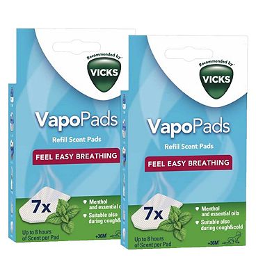 Vicks VapoPads Refill Scent Pads - Menthol 2 Pack Bundle