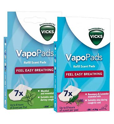 Vicks VapoPads Refill Scent Pads - Menthol & Rosemary & Lavender 2 Pack Bundle