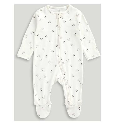 Mothercare Ditsy Animal Zipped Sleepsuit