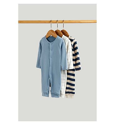 Mothercare Footless Contemporary Sleepsuits  3 Pack