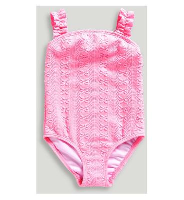 Mothercare Swimwear Floral Textured Swimsuit Boots