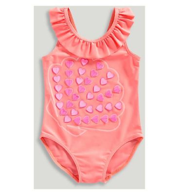 Mothercare Swimwear Shell Frill Swimsuit Boots