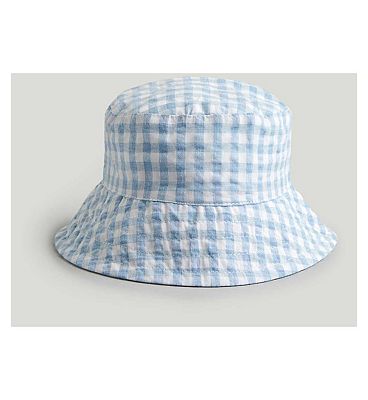 Mothercare Blue Gingham Sunhat