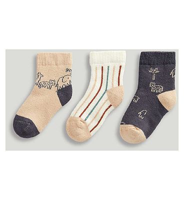 Mothercare Terry Socks 3 Pack 1 - 6 Months