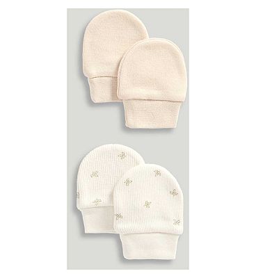 Mothercare Soft Melody Mitts - 2 Pack