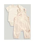 Mothercare Soft Melody Dungaree and Bodysuit