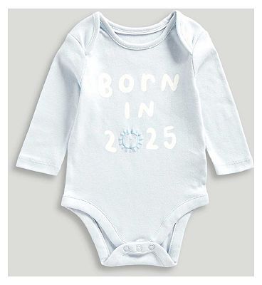 BORN IN 2025 LS BODYSUIT BLUE 74