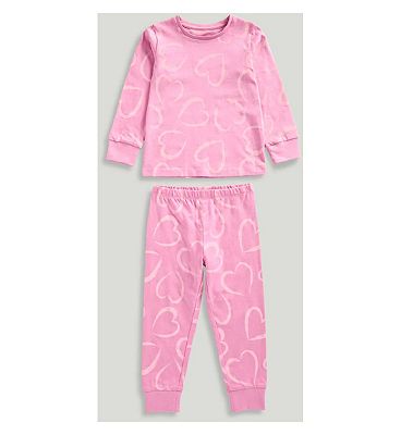 Mothercare Pink Heart Pyjamas