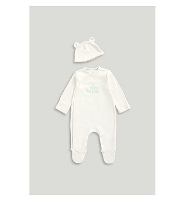 Mothercare Born In 2025 All In One and Hat 3 - 6 Months