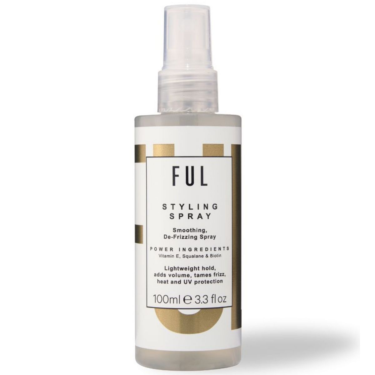FUL Styling Spray 100Ml – Heat Protectant &amp; Volumising Mist For Frizz-Free Daily