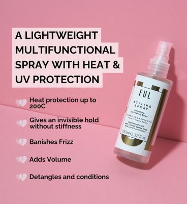 FUL Styling Spray 100ml – Heat Protectant & Volumising Mist for Frizz-Free Daily Styling (4)
