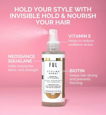 FUL Styling Spray 100ml – Heat Protectant & Volumising Mist for Frizz-Free Daily Styling (5)