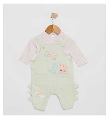 George Pig Dungaree & Bodysuit Set