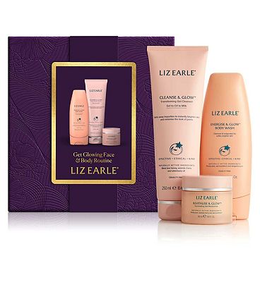 Liz Earle Boots Exclusive Get Glowing Face & Body Routine 3 Full-Size Piece Gift Set