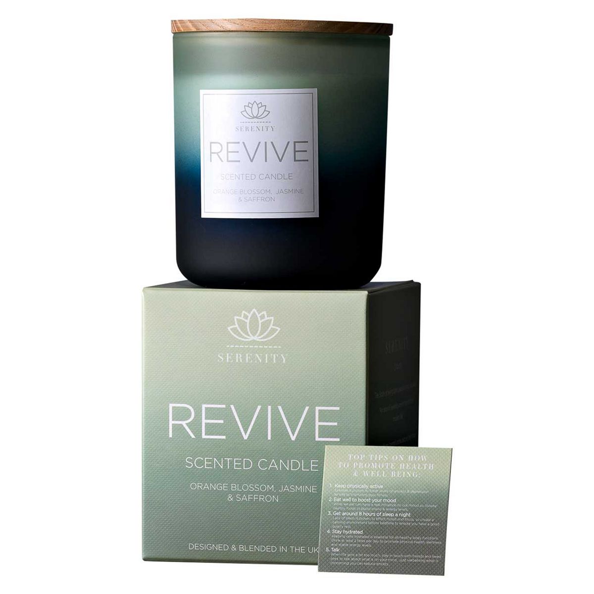 Serenity Revive Candle 270G - Orange Blossom, Jasmine And Saffron