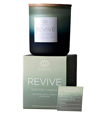 Serenity Revive Candle 270g - Orange Blossom, Jasmine and Saffron