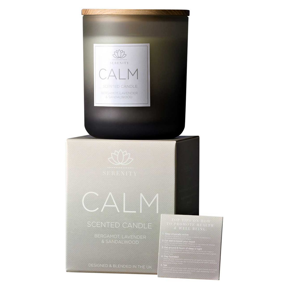 Serenity Calm Candle 270G - Bergamot, Lavender And Sandlewood