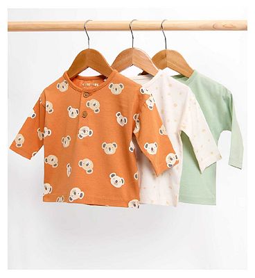 Maybe Baby Unisex Jersey 3 Pack Tops 3-6M