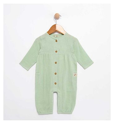 Maybe Baby Double Cloth Romper 0-3M