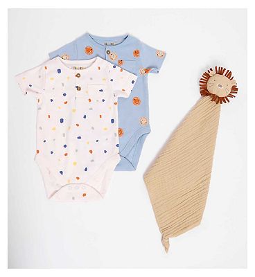 Maybe Baby 2 Pack Bodies and Comforter 0-3M