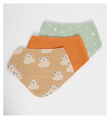 Maybe Baby 3 Pack Double Cloth Bibs - One Size