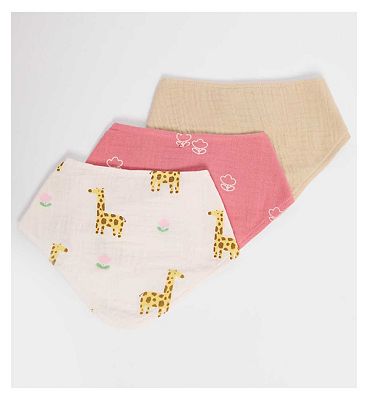 Maybe Baby 3 Pack Double Cloth Bibs - One Size