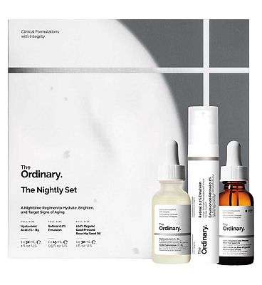 The Ordinary The Nightly Skincare Set with Hyaluronic Acid and Retinal