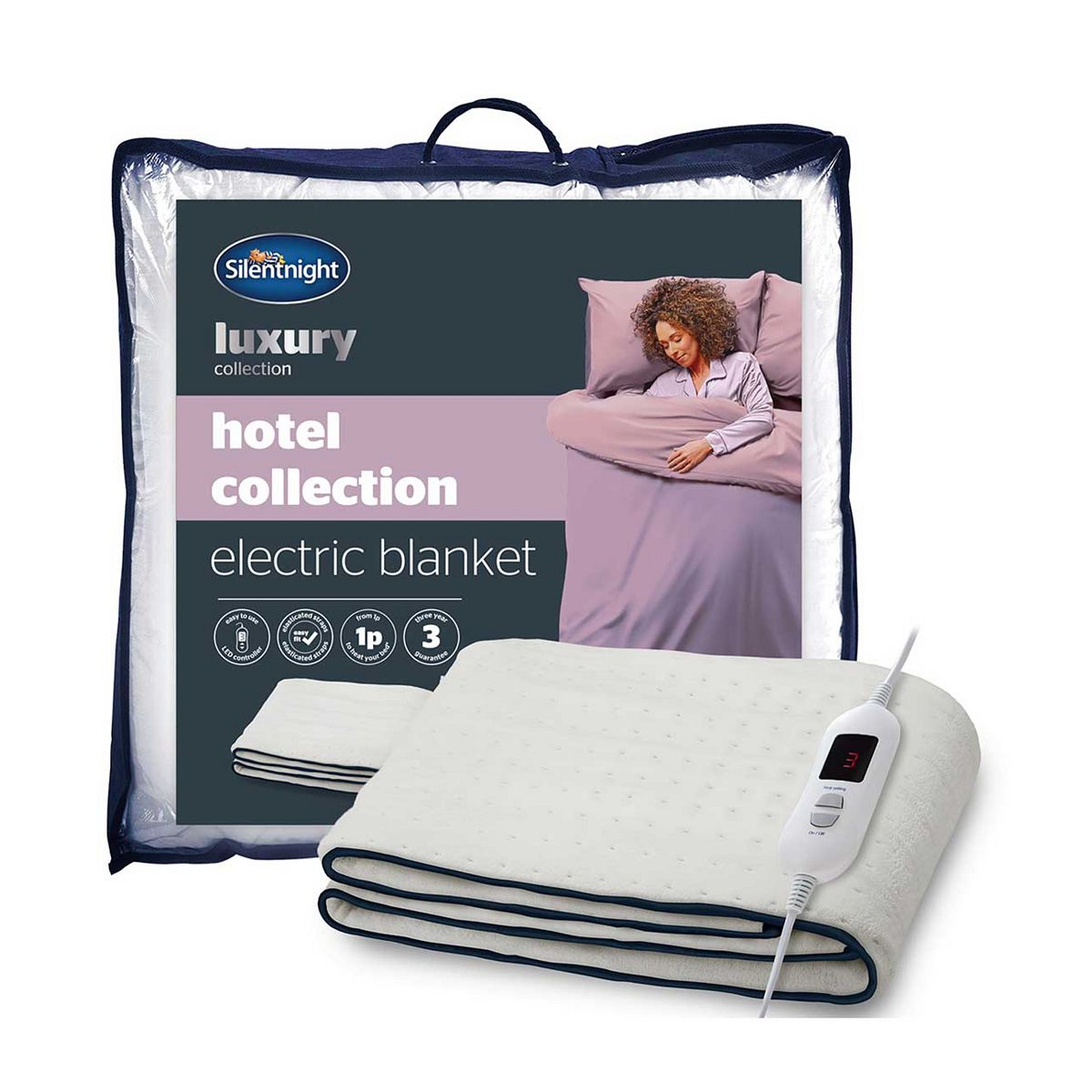 Silentnight Luxury Hotel Collection Dual Control Electric Blanket - Double