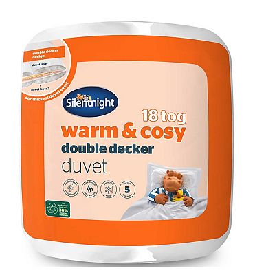 Silentnight Warm and Cosy Double Decker 18 Tog Duvet - Single