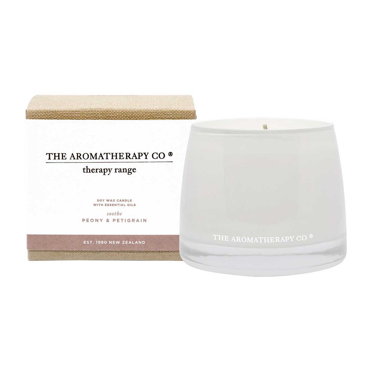 The Aromatherapy Co Soothe Therapy Candle 260G - Petigrain & Peony