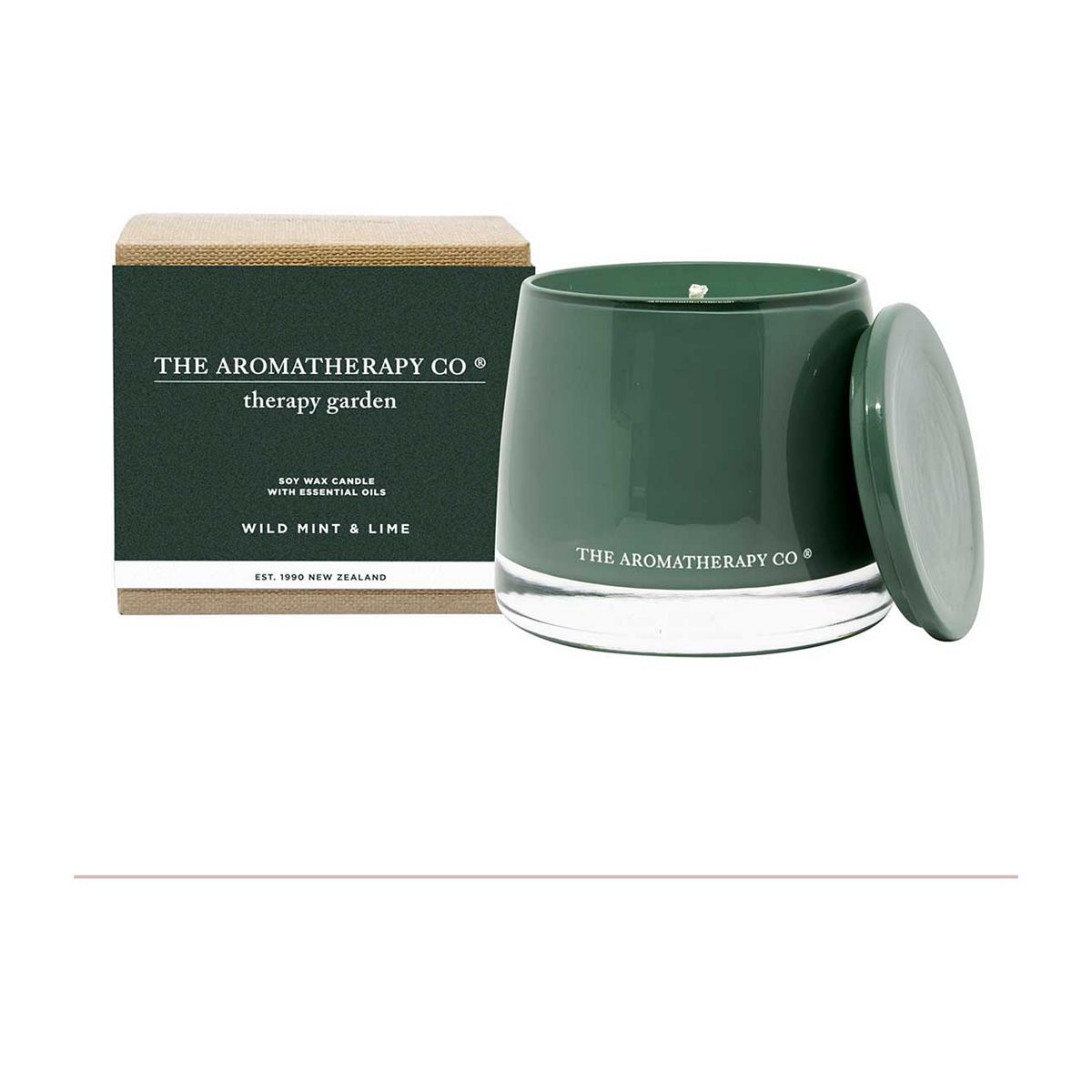 The Aromatherapy Co Therapy Garden Candle 260G - Wild Lime And Mint