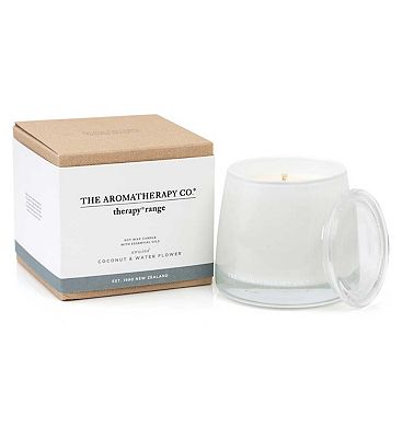 The Aromatherapy Co. Unwind Therapy Candle 260g - Coconut and Water Flower