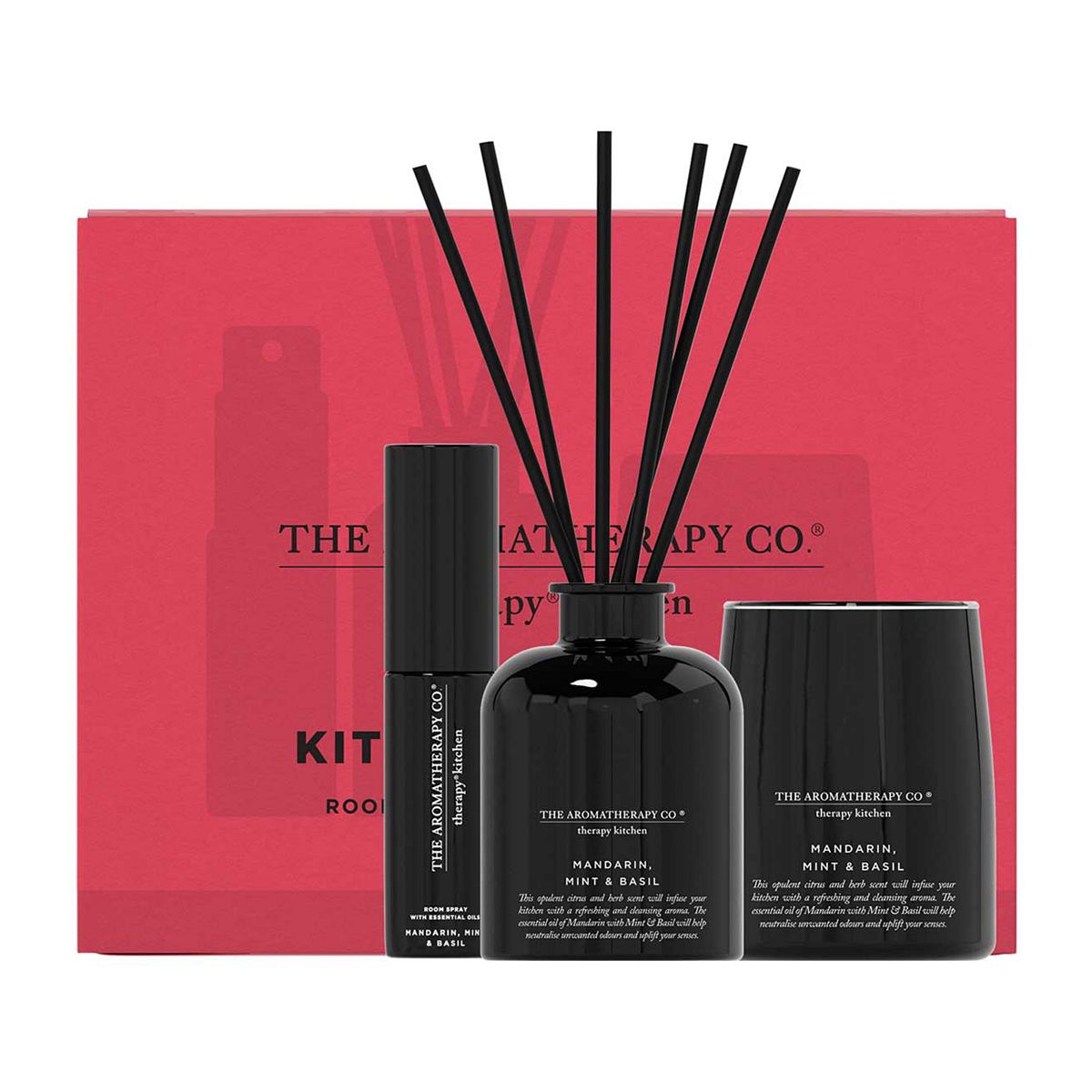 The Aromatherapy Co Therapy Home Fragrance Trio Set - Mandarin Mint And Basil