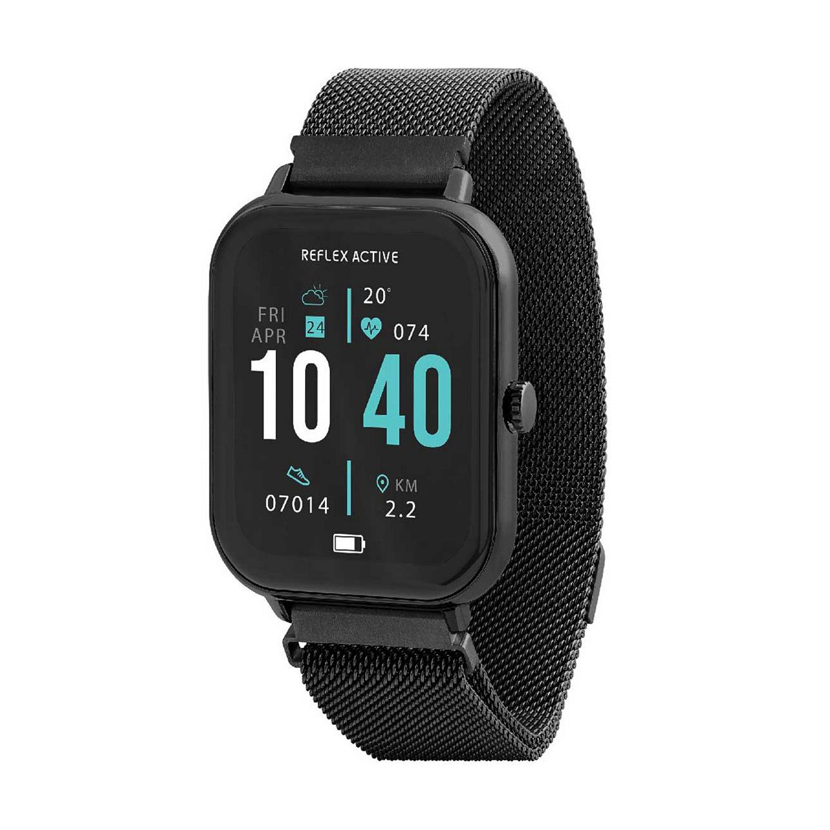 Reflex Active Series 23 Black Mesh Smart Calling Watch