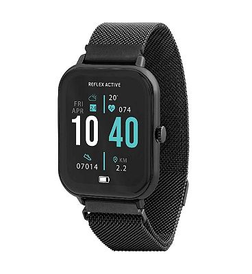 Reflex Active Series 23 Black Mesh Smart Calling Watch