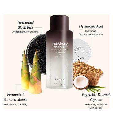 haruharu wonder Black Rice Hyaluronic Toner for Sensitive Skin Free of Alcohol Fragrance 150ml (4)