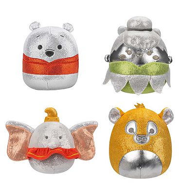 Squishmallows Disney 100 Plush Pack Winnie The Pooh, Tinker Bell, Simba, Dumbo