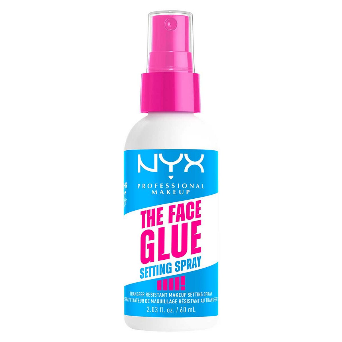 NYX Professional Makeup Setting Spray, The Face Glue Up To 24 Hr Wear, 60ml