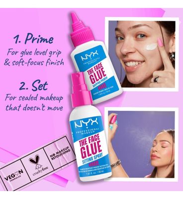 NYX Professional Makeup Primer The Face Glue Primer 24 Hour Hydration 35ml (6)