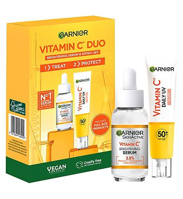 Click to view product details and reviews for Garnier Vitamin C Duo Kit Serum And Spf.