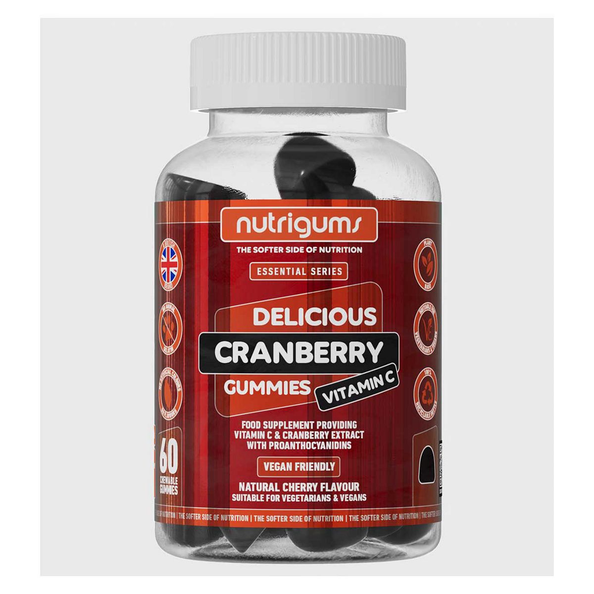 Nutrigums Cranberry & Vitamin C Gummies 60S