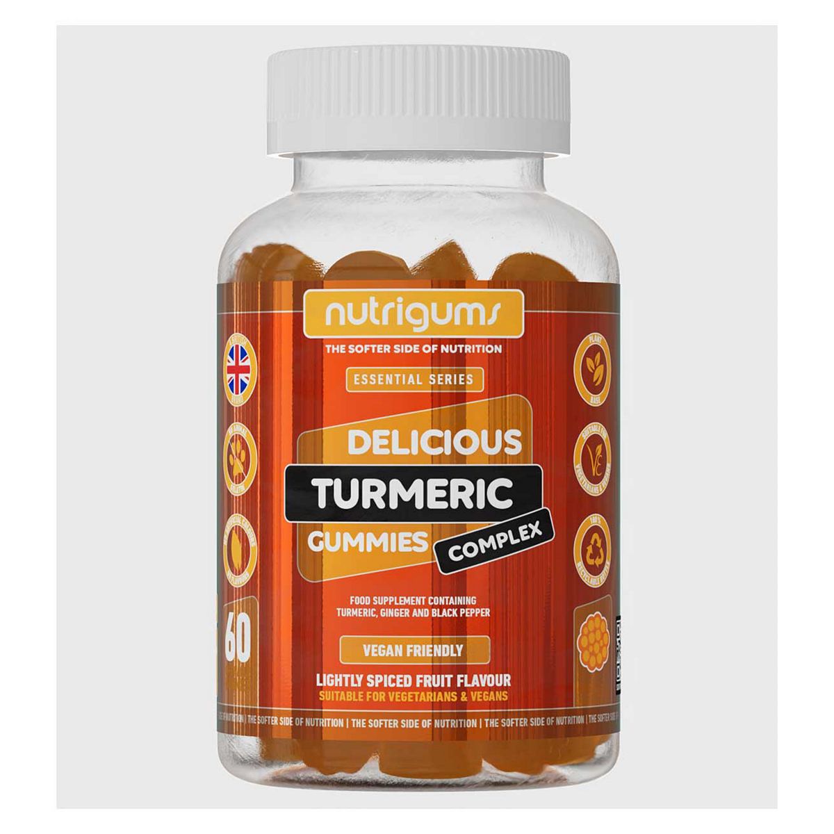Nutrigums Vegan Turmeric Complex Gummies 60S
