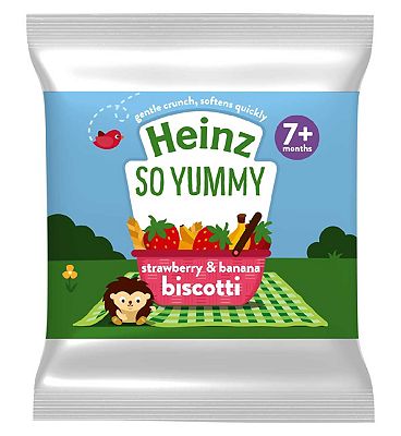 Heinz straw & ban biscoti snack 7+ M 60g