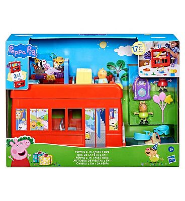 Peppa Pig Peppas 2 In 1 Party Bus Playset